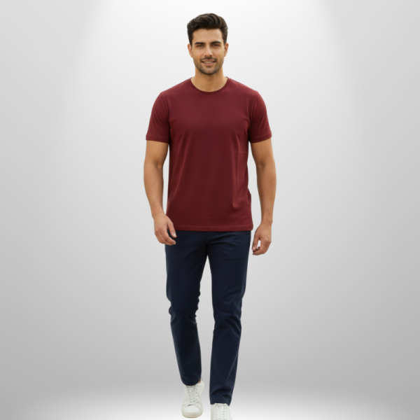 MHG (2) Maitrova Regular Fit T-Shirt –Maroon